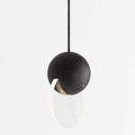 Anchor Pendant - Black Oak / Clear