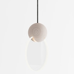 Anchor Pendant - White Oak / Clear