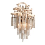 Chimera Wall Sconce - Silver Leaf / Clear