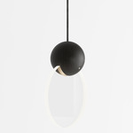 Anchor Pendant - Black Oak / Clear