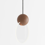 Anchor Pendant - Walnut / Clear