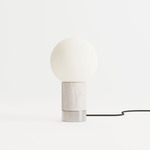 Catkin Table Lamp - White Oak / Brushed Stainless