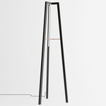 Junction Floor Lamp - Black Oak