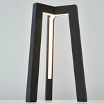 Junction Table Lamp - Black Oak