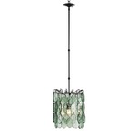 Airlie Pendant - Satin Black / Clear