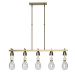 Apothecary Linear Pendant - Soft Gold / Clear