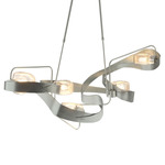 Graffiti Linear Pendant - Vintage Platinum / Clear