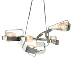 Graffiti Linear Pendant - Sterling / Clear