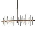 Cityscape Large Linear Pendant - Bronze / Vintage Platinum