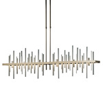 Cityscape Large Linear Pendant - Soft Gold / Vintage Platinum