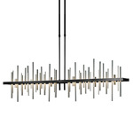 Cityscape Large Linear Pendant - Black / Vintage Platinum
