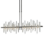 Cityscape Large Linear Pendant - Natural Iron / Vintage Platinum