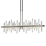 Cityscape Large Linear Pendant - Natural Iron / Sterling