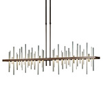 Cityscape Large Linear Pendant - Bronze / Sterling