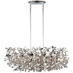 Comet Linear Pendant - Polished Chrome / Crystal