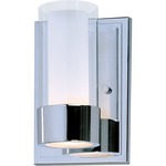 Silo Bathroom Vanity Light - Polished Chrome / Clear / Frosted