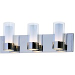 Silo Bathroom Vanity Light - Polished Chrome / Clear / Frosted