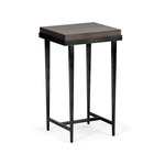 Wick Side Table - Black / Espresso Maple