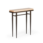 Wick Console Table - Bronze / Natural Maple