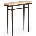 Wick Console Table - Bronze / Espresso Maple