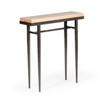 Wick Console Table - Dark Smoke / Natural Maple