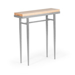 Wick Console Table - Vintage Platinum / Natural Maple
