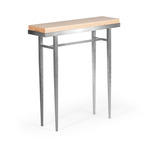 Wick Console Table - Sterling / Natural Maple