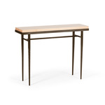 Wick Console Table - Bronze / Natural Maple