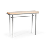 Wick Console Table - Vintage Platinum / Natural Maple