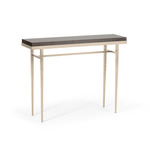 Wick Console Table - Soft Gold / Espresso Maple