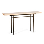 Wick XL Console Table - Bronze / Natural Maple