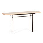 Wick XL Console Table - Dark Smoke / Natural Maple