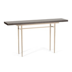 Wick XL Console Table - Soft Gold / Espresso Maple