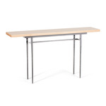 Wick XL Console Table - Sterling / Natural Maple