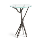 Brindille Accent Table - Dark Smoke / Clear