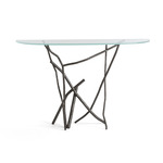 Brindille Console Table - Dark Smoke / Clear