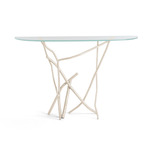 Brindille Console Table - Soft Gold / Clear