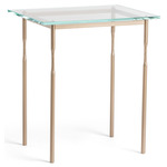 Senza Side Table - Soft Gold / Clear