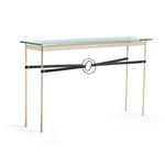 Equus Console Table - Soft Gold / Natural Iron