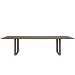 70/70 Dining Table - Black / Solid Smoked Oak