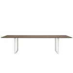 70/70 Dining Table - White / Solid Smoked Oak