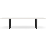 70/70 Dining Table - Black / White Laminate