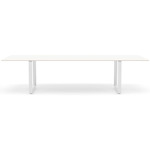 70/70 Dining Table - White / White Laminate