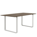 70/70 Dining Table - Gray / Solid Smoked Oak