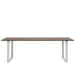 70/70 Dining Table - Gray / Solid Smoked Oak