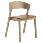 Cover Side Chair - Cognac Leather + Oak