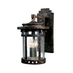 Santa Barbara VX Outdoor Wall Light - Sienna / Seedy Glass