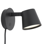 Tip Plug-In Wall Sconce - Black