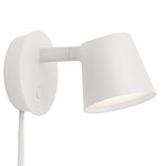 Tip Plug-In Wall Sconce - White