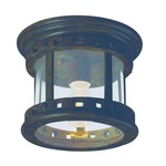 Santa Barbara DC Outdoor Ceiling Light - Sienna / Seedy Glass